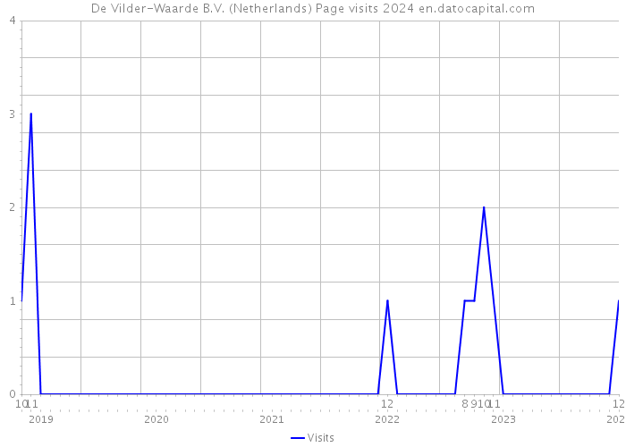De Vilder-Waarde B.V. (Netherlands) Page visits 2024 