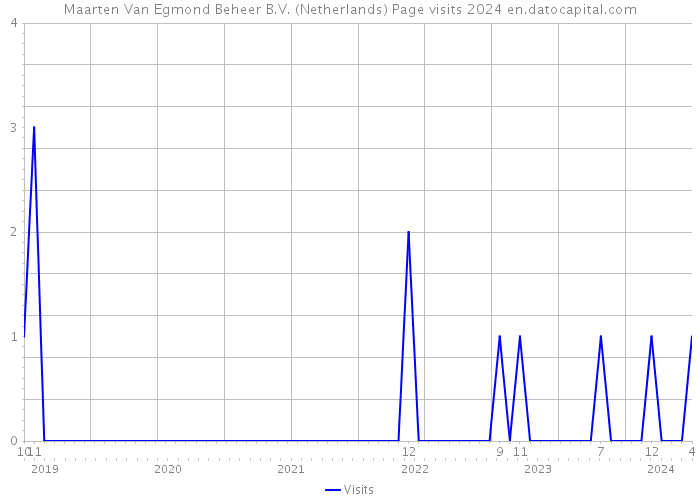 Maarten Van Egmond Beheer B.V. (Netherlands) Page visits 2024 