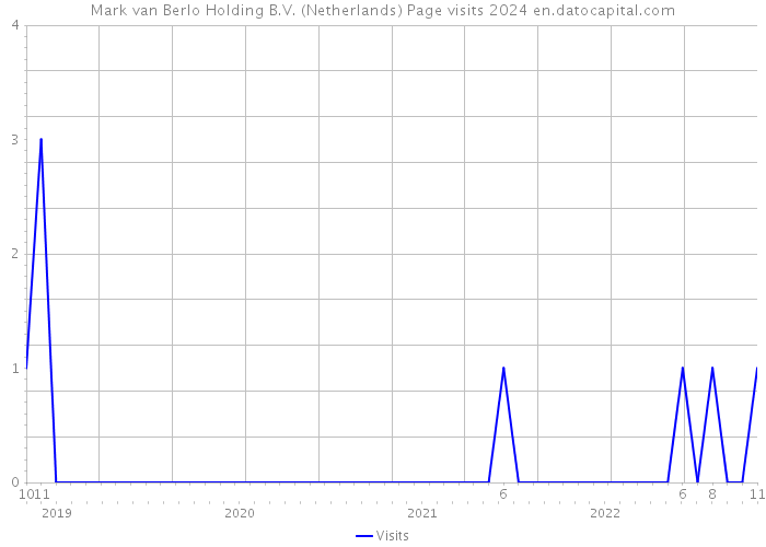 Mark van Berlo Holding B.V. (Netherlands) Page visits 2024 