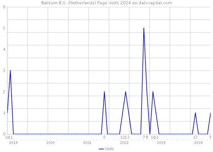 Bakkum B.V. (Netherlands) Page visits 2024 
