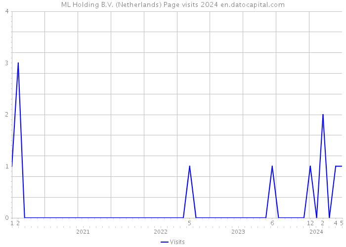 ML Holding B.V. (Netherlands) Page visits 2024 