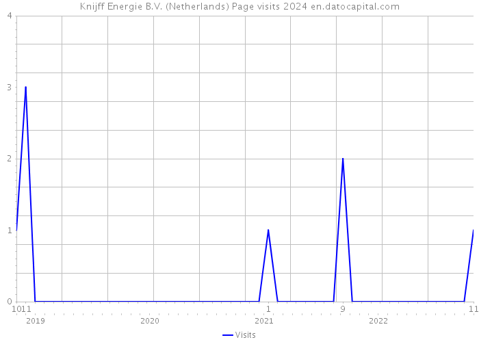 Knijff Energie B.V. (Netherlands) Page visits 2024 