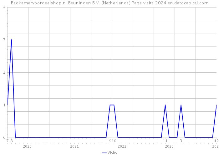 Badkamervoordeelshop.nl Beuningen B.V. (Netherlands) Page visits 2024 