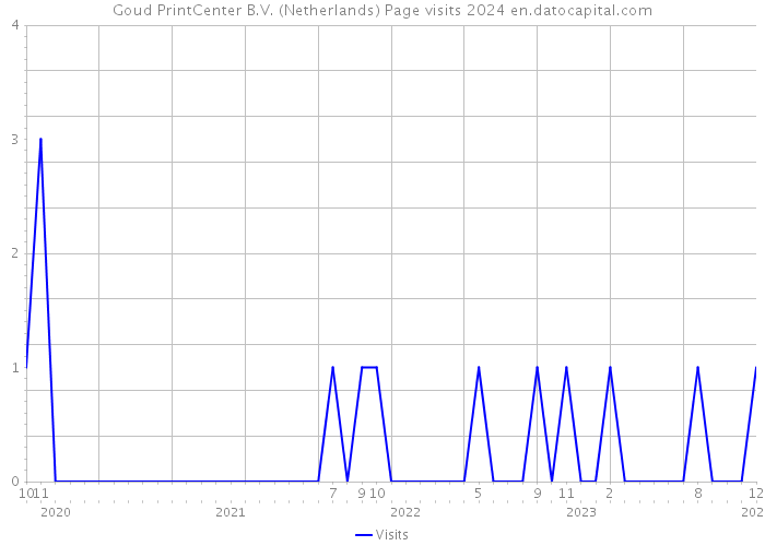 Goud PrintCenter B.V. (Netherlands) Page visits 2024 