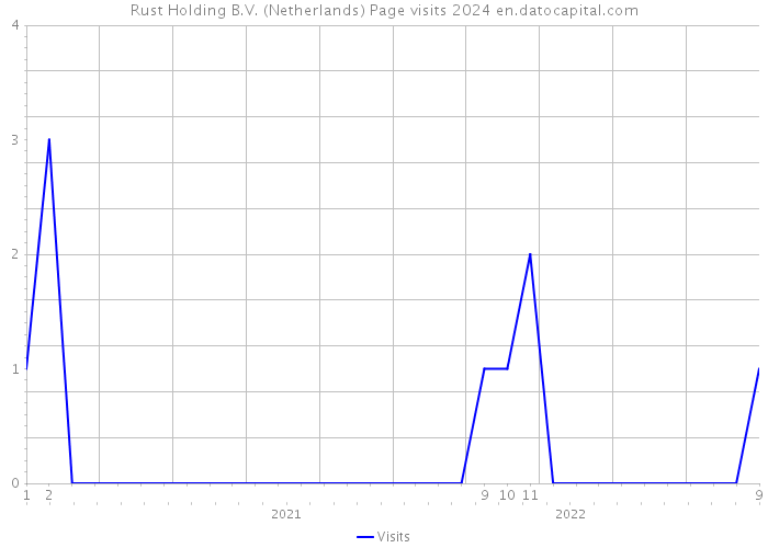 Rust Holding B.V. (Netherlands) Page visits 2024 