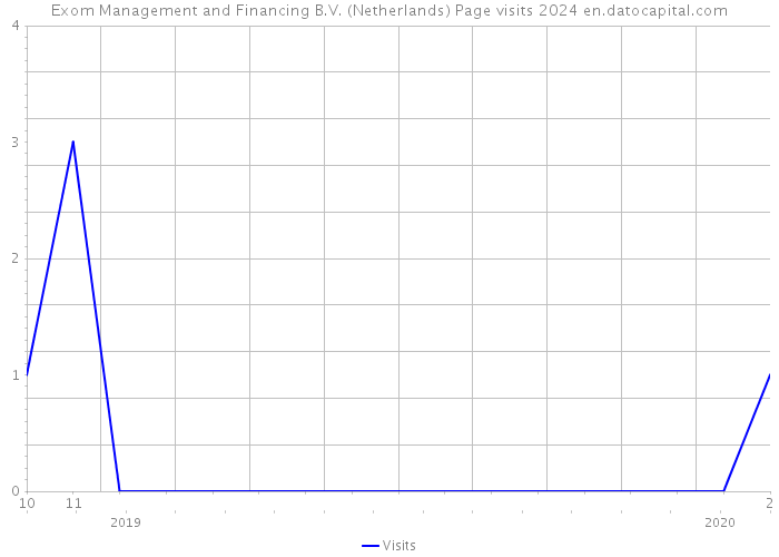 Exom Management and Financing B.V. (Netherlands) Page visits 2024 