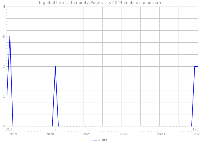 b global bv. (Netherlands) Page visits 2024 