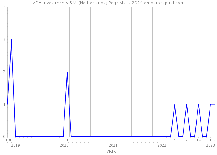 VDH Investments B.V. (Netherlands) Page visits 2024 