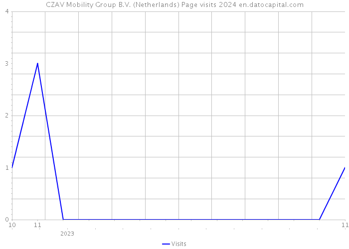 CZAV Mobility Group B.V. (Netherlands) Page visits 2024 