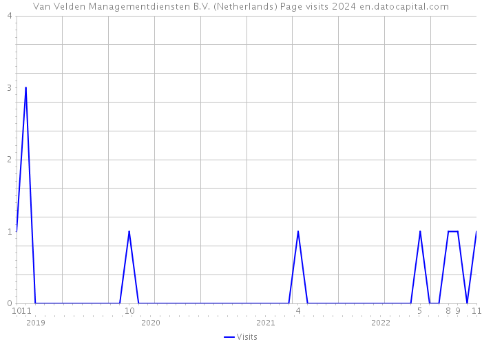 Van Velden Managementdiensten B.V. (Netherlands) Page visits 2024 