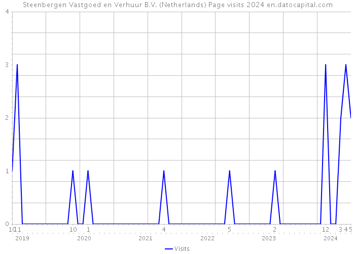 Steenbergen Vastgoed en Verhuur B.V. (Netherlands) Page visits 2024 