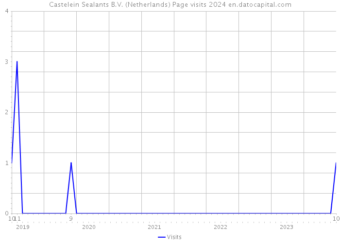 Castelein Sealants B.V. (Netherlands) Page visits 2024 