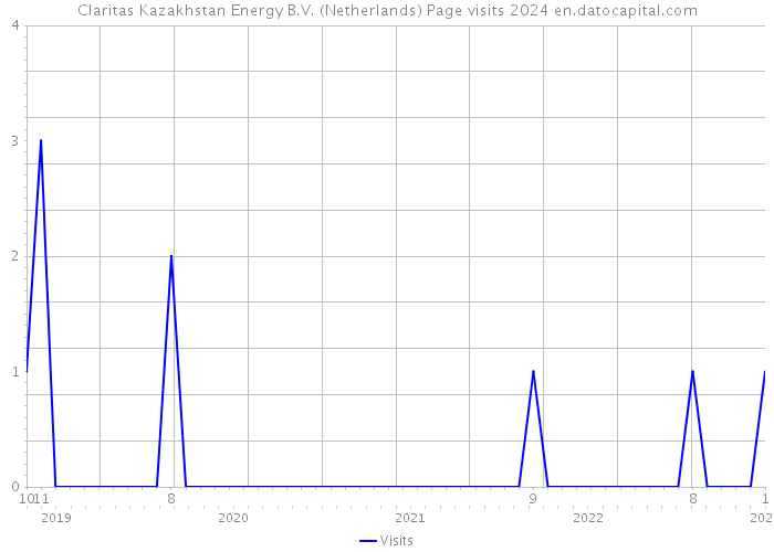 Claritas Kazakhstan Energy B.V. (Netherlands) Page visits 2024 