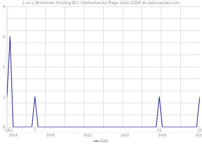 J. en J. Brinkman Holding B.V. (Netherlands) Page visits 2024 