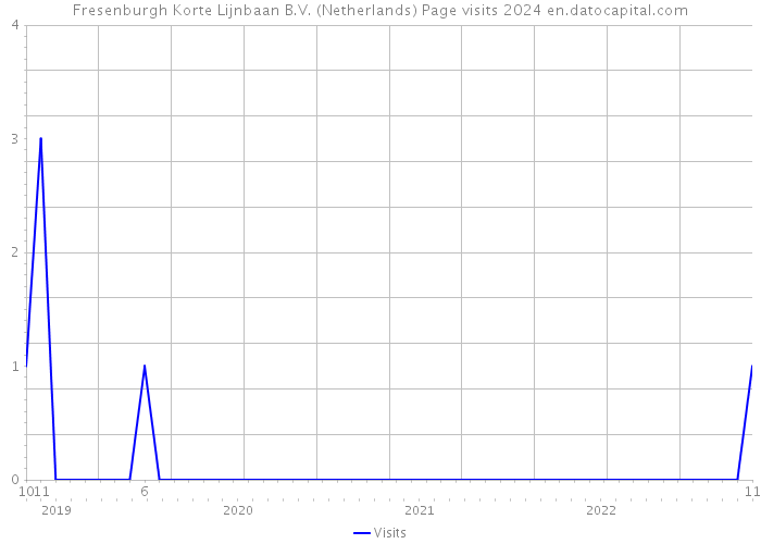 Fresenburgh Korte Lijnbaan B.V. (Netherlands) Page visits 2024 