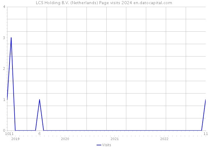 LCS Holding B.V. (Netherlands) Page visits 2024 