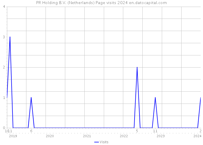 PR Holding B.V. (Netherlands) Page visits 2024 