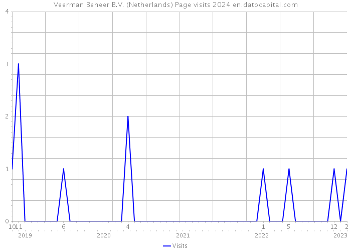 Veerman Beheer B.V. (Netherlands) Page visits 2024 