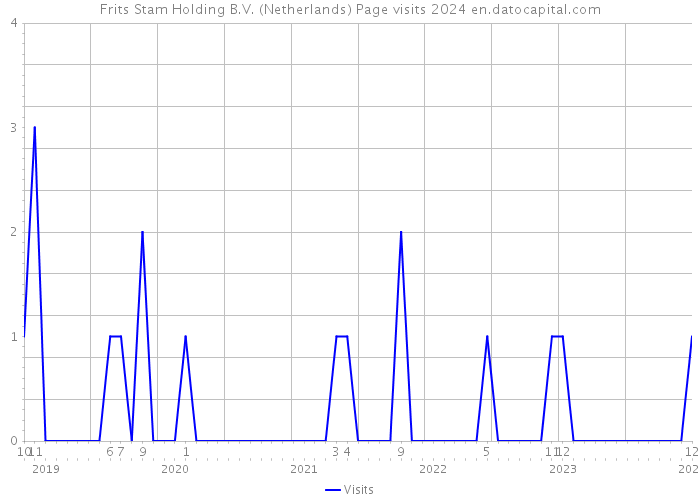 Frits Stam Holding B.V. (Netherlands) Page visits 2024 
