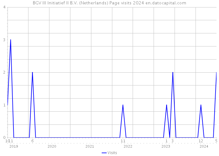 BGV III Initiatief II B.V. (Netherlands) Page visits 2024 