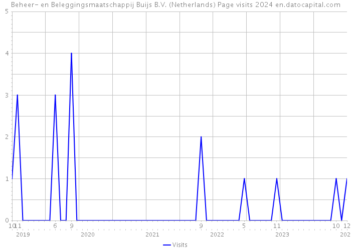 Beheer- en Beleggingsmaatschappij Buijs B.V. (Netherlands) Page visits 2024 