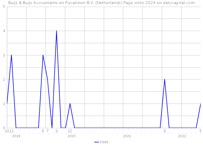 Buijs & Buijs Accountants en Fiscalisten B.V. (Netherlands) Page visits 2024 
