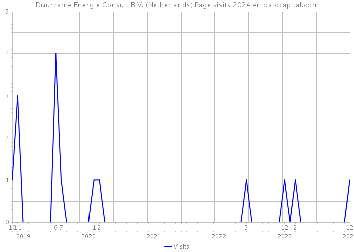Duurzame Energie Consult B.V. (Netherlands) Page visits 2024 