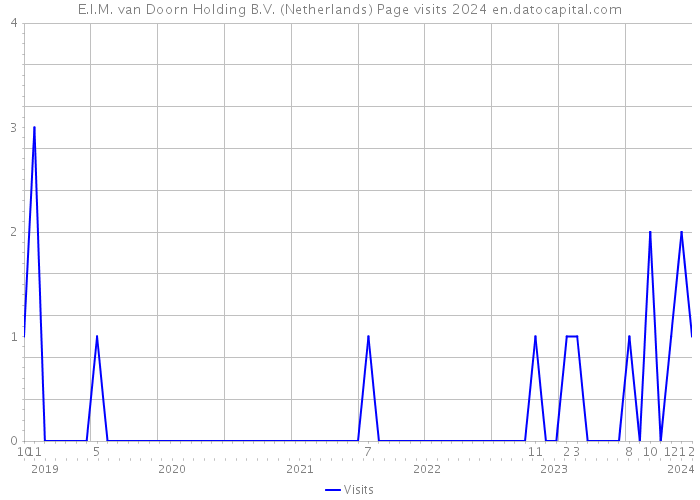 E.I.M. van Doorn Holding B.V. (Netherlands) Page visits 2024 