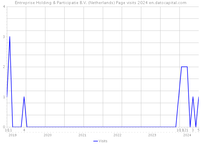 Entreprise Holding & Participatie B.V. (Netherlands) Page visits 2024 