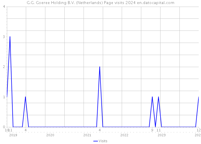 G.G. Goeree Holding B.V. (Netherlands) Page visits 2024 
