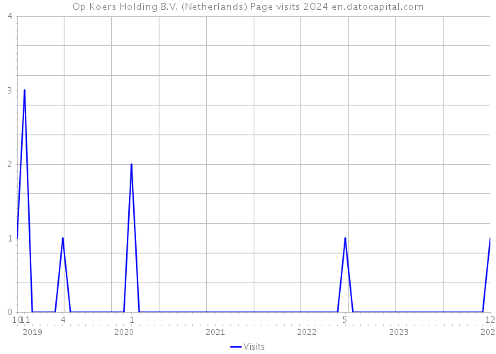 Op Koers Holding B.V. (Netherlands) Page visits 2024 