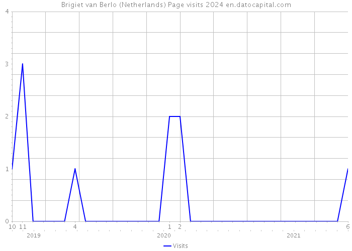 Brigiet van Berlo (Netherlands) Page visits 2024 