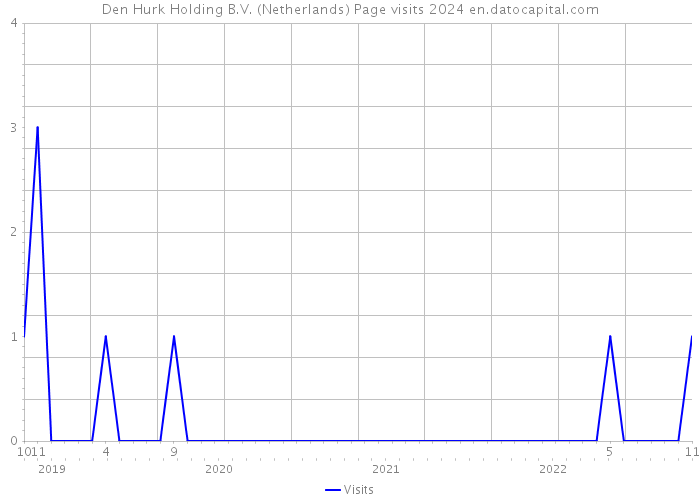 Den Hurk Holding B.V. (Netherlands) Page visits 2024 