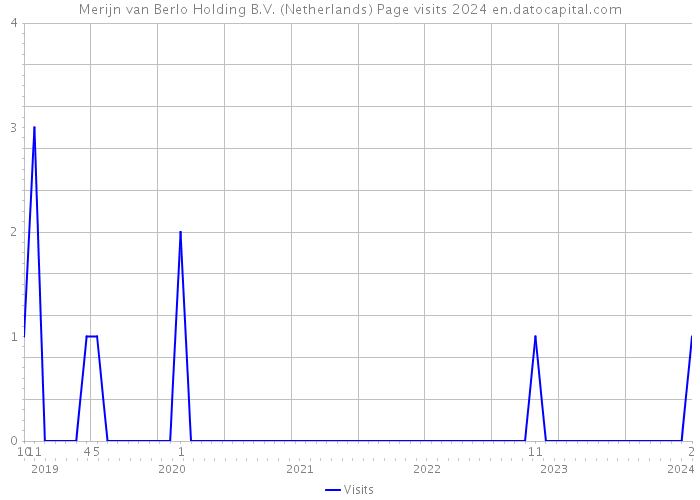 Merijn van Berlo Holding B.V. (Netherlands) Page visits 2024 