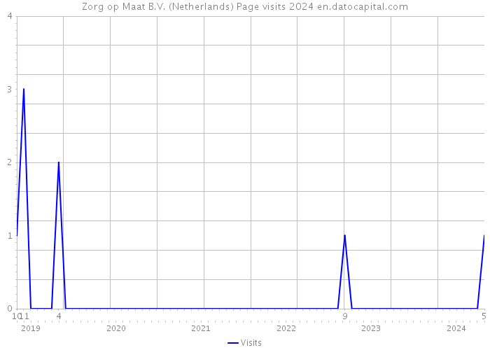 Zorg op Maat B.V. (Netherlands) Page visits 2024 