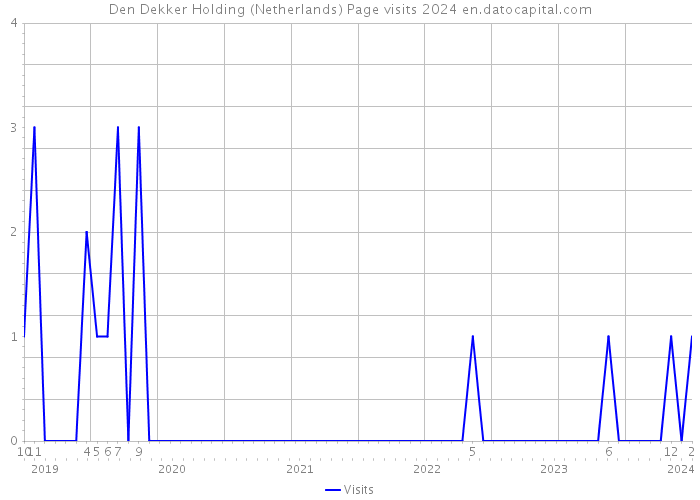 Den Dekker Holding (Netherlands) Page visits 2024 