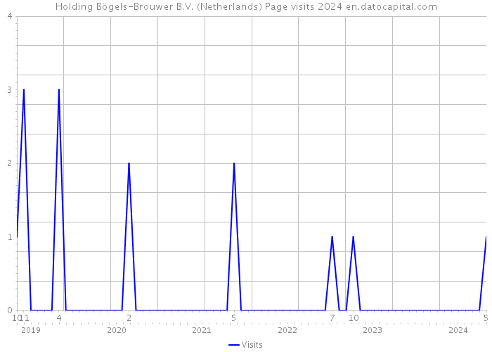 Holding Bögels-Brouwer B.V. (Netherlands) Page visits 2024 