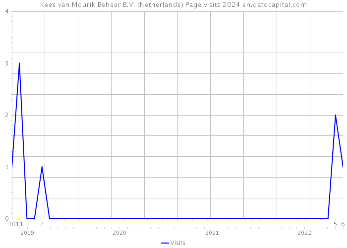 Kees van Mourik Beheer B.V. (Netherlands) Page visits 2024 