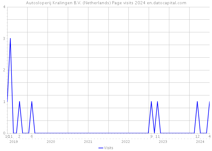 Autosloperij Kralingen B.V. (Netherlands) Page visits 2024 