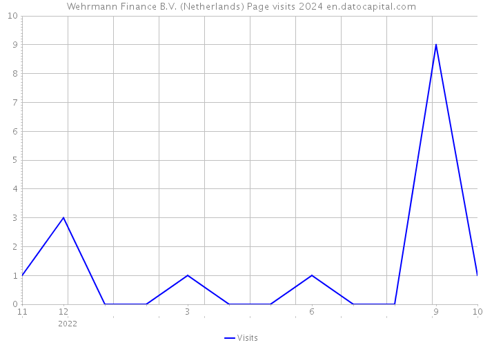 Wehrmann Finance B.V. (Netherlands) Page visits 2024 