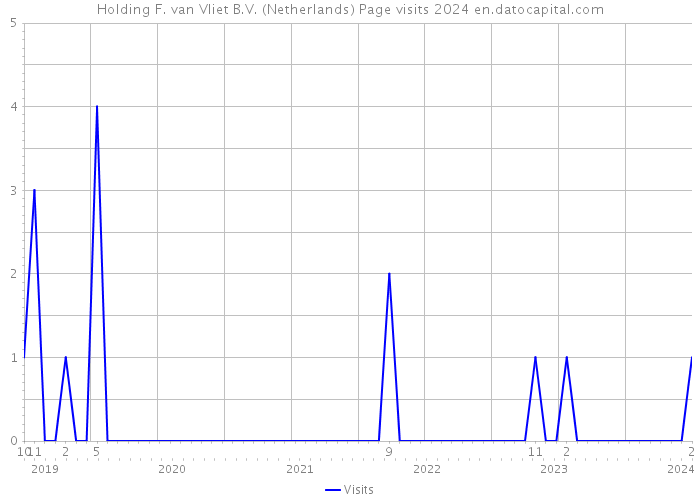 Holding F. van Vliet B.V. (Netherlands) Page visits 2024 