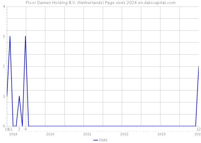Floor Damen Holding B.V. (Netherlands) Page visits 2024 