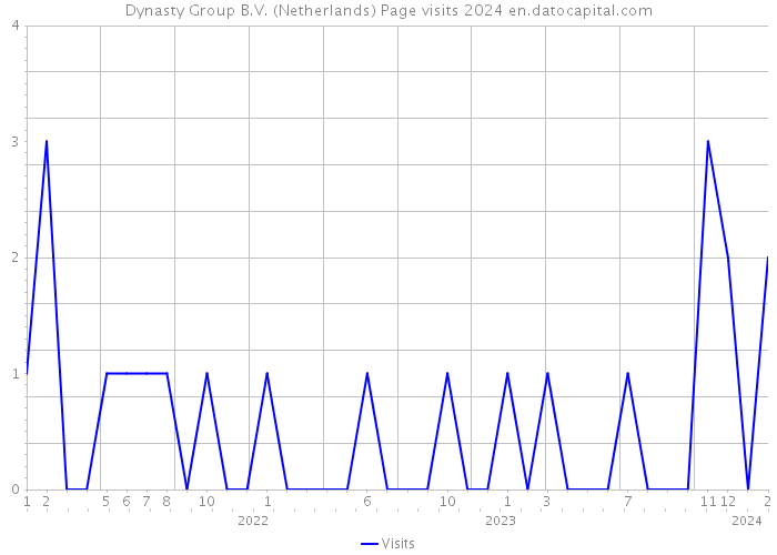 Dynasty Group B.V. (Netherlands) Page visits 2024 