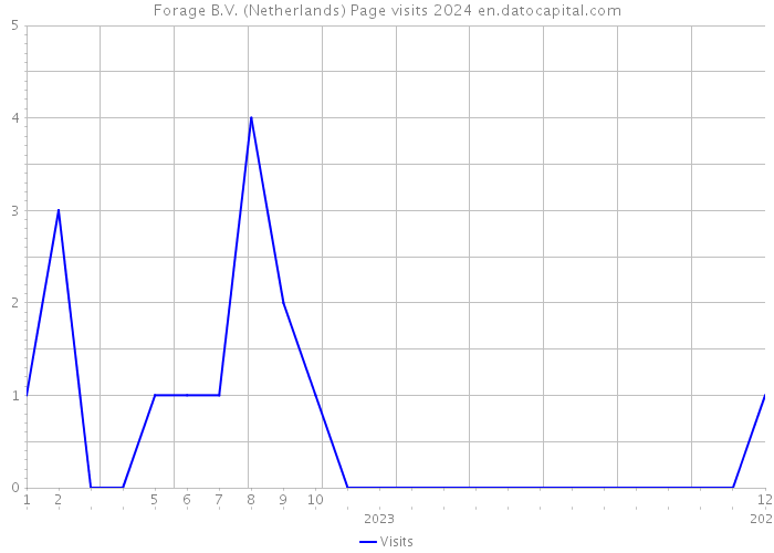 Forage B.V. (Netherlands) Page visits 2024 