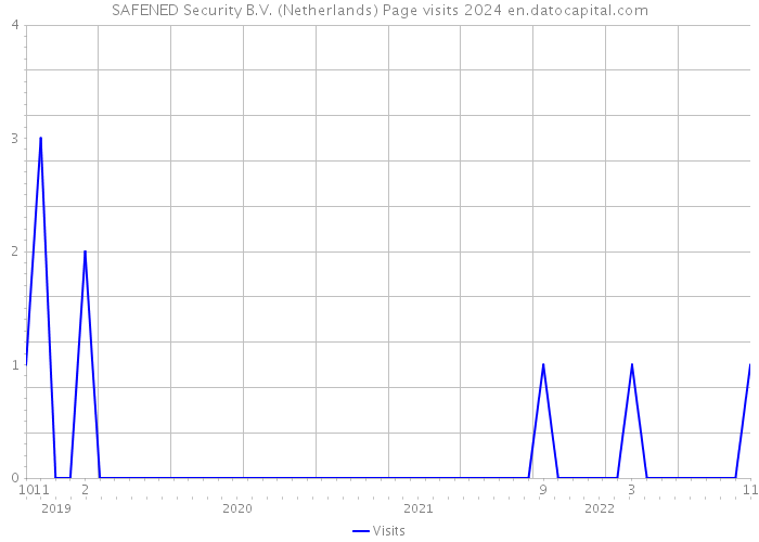 SAFENED Security B.V. (Netherlands) Page visits 2024 