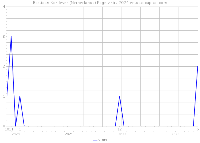 Bastiaan Kortlever (Netherlands) Page visits 2024 