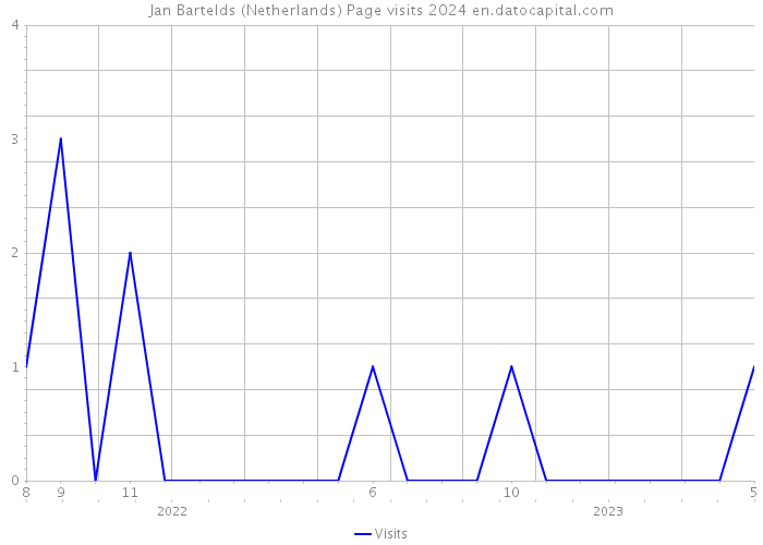 Jan Bartelds (Netherlands) Page visits 2024 