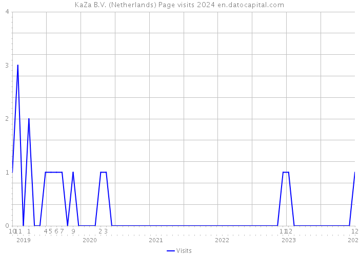 KaZa B.V. (Netherlands) Page visits 2024 
