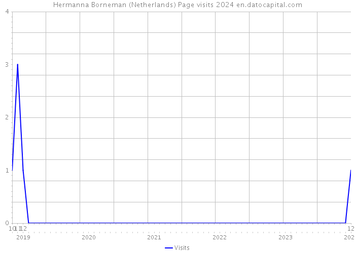 Hermanna Borneman (Netherlands) Page visits 2024 