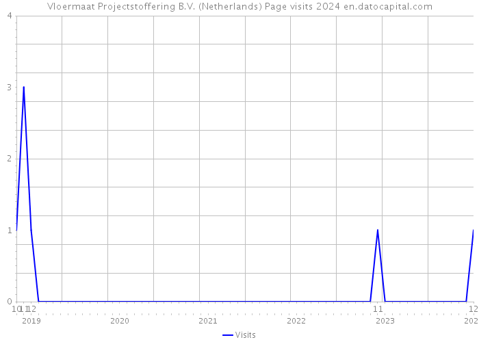 Vloermaat Projectstoffering B.V. (Netherlands) Page visits 2024 